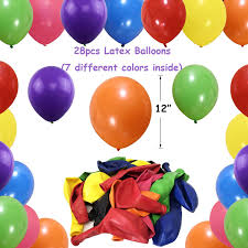 Happy birthday flowers and balloons gif. Buy Thaway Birthday Decorations Party Supplies Colorful Birthday Decorations Happy Birthday Banner Pom Poms Flowers Garland Hanging Swirl Balloons For Kids Birthday Party Online In Taiwan B07pf7qq4v