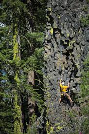 Photo Andrew Burr Rock Type Basalt Climber Andrew Marshall Route Hexagonal 5 7 Location Sonora Pass Cali Rock Climbing Mountaineering Climbing Climbers
