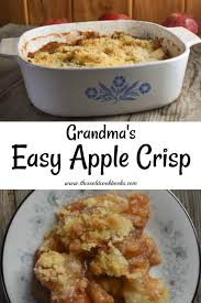 Grandma S Easy Apple Crisp Recipe Is A Traditional Old Fashioned Apple Crisp With Oats The Melt Easy Apple Crisp Recipe Apple Crisp Easy Apple Crisp Recipes