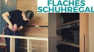 Der frühling ist schon um die ecke und es ist soweit, die platzsparend ist dieses schuhregal auf jeden fall. Quick Dirty Einfaches Flaches Schuhregal Aus Holz Jelena Weber Youtube