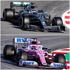 Another Photo Comparing The 2019 W10 Mercedes To The 2020 Rp20 Racing Point Imgur