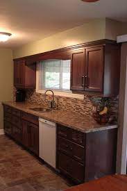 A new concept of kitchen sink. Red Mahogany Kitchen Mahogany Kitchen Kitchen Cabinets Color Combination Kitchen Design