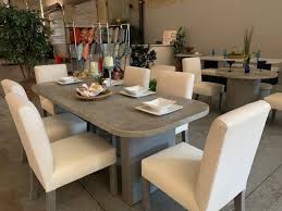 Check spelling or type a new query. Resort Style 9 Piece Dining Set 1 7 Concrete Table And 8 Dining Chairs