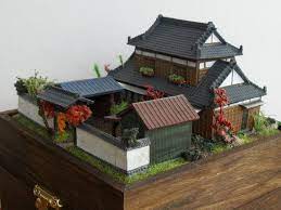 Made To Order Japanese Zen Garden House 144 Or N Scale Traditional Japanese House Japanese House Japanese Buildings