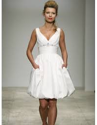 Giving you an insight on the kind of dress i would love to wear on my wedding day, which one would you wear loveliesenjoy #weddingdress donate to my. Simple Ball Gown V Neck Ivory Mini Reception Wedding Dresses Taffeta Short Beach Bridal Dresses Us 79 95 Buybuystyle Com