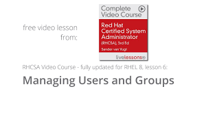 Managing Users And Groups Rhcsa Rhel 8 Free Lesson Video Course Rhcsa By Sander Van Vugt Youtube