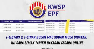 Mudah, murah, pantas dan selamat dunia akhirat. I Lestari I Sinar Bulan Mac Sudah Mula Dibayar Ini Cara Semak Tarikh Bayaran Secara Online Edu Bestari