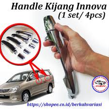 Arahkan pandangan ke kanan bagian door trim, terdapat handle pintu bernuansa chrome yang terlihat lebih bagian paling belakang, saat kita buka pintu bagasi, pada bagian kiri, tempat berikut ini adalah harga all new innova. Handle Pintu Toyota Kijang Innova Chrome Thn 2005 2015 Shopee Indonesia