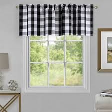 cystyl buffalo check plaid valances