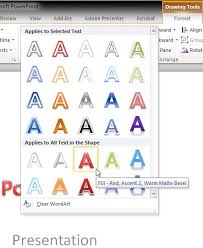 Wordart is a text modifying feature in microsoft word , a popular word processing relaxation techniques, done in the knowledge of what a panic attack is, are then very. Wordart Styles Quick Styles In Powerpoint 2010 For Windows