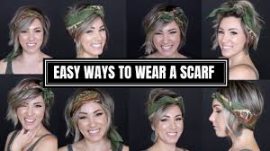 The undercut requires short back and sides, making it great. Easy Ways To Style A Scarf Short Hair Youtube