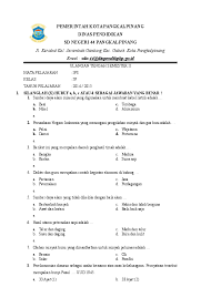 Doc Soal Ips Kelas 4 Sdn 44 Dede Net Academia Edu