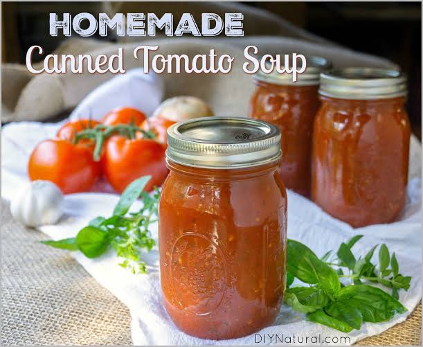 HOMEMADE CANNED TOMATO SOUP