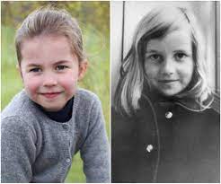 The photo proves that princess charlotte is a ringer for a young lady kitty.; Princess Charlotte Looks Just Like Lady Kitty Spencer Childhood Pics