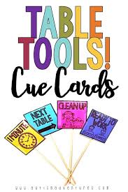 Table Tools Cue Cards Visuals For A Successful Work Center Rotation System In Your Special Special Education Classroom Special Education Center Organization