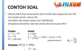 Contoh Soal Distribusi Sampling Download File Guru