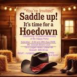 "You're Invited" - It's a Hoedown Dance...