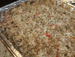 Oven Seafood Rice Dressing Recipe Food Seafood Dishes Creole Recipes