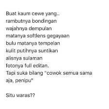 Check spelling or type a new query. Kata Sindiran Gaul Yang Bisa Kamu Bagikan Ke Gebetan Paragram Id