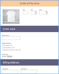 Credit cards are used in every transaction these days: Credit Card Order Form Template Formsite
