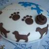 While there are bakeries out there that can do birthday cake for dogs, it's often just as easy and more economical to bake at home. 1