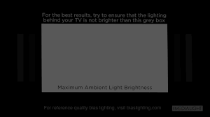 Reference For Maximum Ambient Light Bias Lighting Pattern Youtube