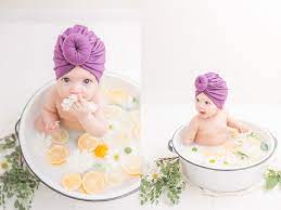 Dreamstime is the world`s largest. Newborn Baby Milk Bath Newborn Baby