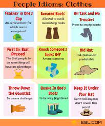 Clothes Idioms 18 Useful Clothes Fashion Idioms 7esl Idioms English Idioms English Language Learning