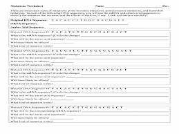 Damaged dna can be mutated either by substitution, deletion or insertion of base pairs. Gene Mutations Worksheet Answers Promotiontablecovers