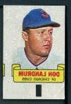 1966 Topps Rub Offs Don Landrum