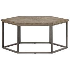 The best way to tie your room together is with a stylish coffee table. Progressive Furniture Adison Cove Ash Veneer Hexagon Cocktail Table With Metal Frame Lindy S Furniture Company Cocktail Coffee Tables