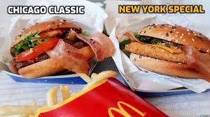 Акции и меню ресторана mcdonald's. Noii Burgeri Mcdonald S Chicago Classic New York Special Great Tastes Of America Youtube