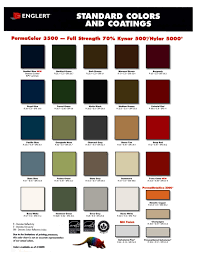 metal roofing systems color chart