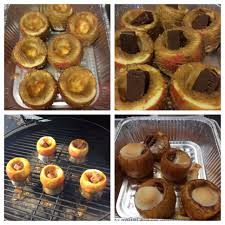 Eggs are most commonly thought of as a key ingredient in a number of savoury dishes, however they also hold an equally important place in sweet recipes. Snickers Stuffed Baked Apples Big Green Egg Big Green Egg Recipes Green Egg Recipes Bbq Desserts