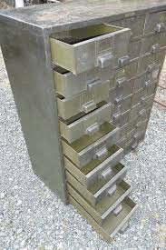 Vintage Industrial Metal Cabinet 27 Drawers Hobart Steel Cabinet Cajones
