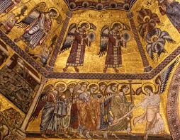 Florenz Piazza San Giovanni Baptisterium Kuppelmosaik Baptistery Of St John Mosaic Ceiling Mozaika