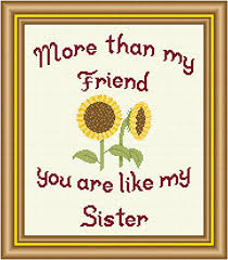 Maybe you would like to learn more about one of these? Friend Sister Cross Stitch Pattern By Susan Saltzgiver Crosstitch Com