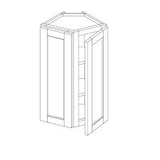 The cabinet doors are sanded to 180 grit and ready for your finish. Craftsman Vita Maple Wall End Angle Cabinet