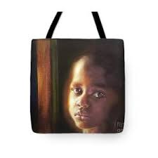 Isaiah Wolf and Lamb Tote Bag by Charice Cooper
