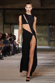 Anthony Vaccarello Spring 2012 Black Gown Dress Fashion Anthony Vaccarello