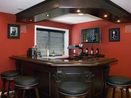 Red Color In Breakfast Bar Table Http Lanewstalk Com Breakfast Bar Table Bars For Home Home Bar Furniture Basement Bar