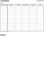 Hier wird der aufbau von einer guten handout. Timetable Templates For Microsoft Word Free And Printable