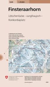 Finsteraarhorn und weitere 31 illustrierte berge der alpen finsteraarhorn und weitere 1000 alpenberge findest du auf unserer länderübergreifenden karte der. Finsteraarhorn Topographische Karte 1 25 000 Swisstopo 1249