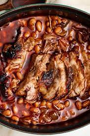 One Pot Barbecue Pork And Beans Recipe Recipe Pork And Beans Recipe Barbecue Pork Pork N Beans