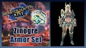 Zinogre (High Rank) amor set Guide | Monster Hunter Rise - YouTube