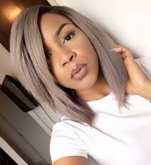 Purple colored layered straight hairstyle: Black Girl Bob Hairstyles Bob Haircut And Hairstyle Ideas