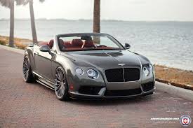 Bentley Continental Gtc V8 S Looks Fundamentally Stylish On Custom Wheels Bentley Convertible Bentley Continental Gt Bentley Continental