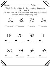 Check spelling or type a new query. Double Digit Addition And Subtraction Worksheets With And Without Regrouping Tannery Loves Teaching