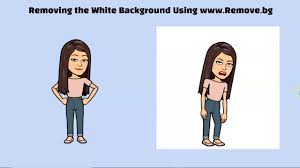 The format should be jpg, png or webp. Removing The White Background From Your Bitmoji Using Remove Bg Youtube