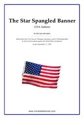 Each song is arranged to be played with other woodwind and brass instruments. Free Smith The Star Spangled Banner In Eb Usa Anthem Sheet Music For Alto Saxophone And Piano